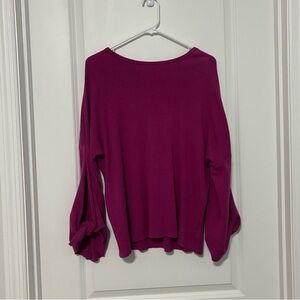 CAbi Fuchsia Knit Longsleeve Top Women’s Size Medium